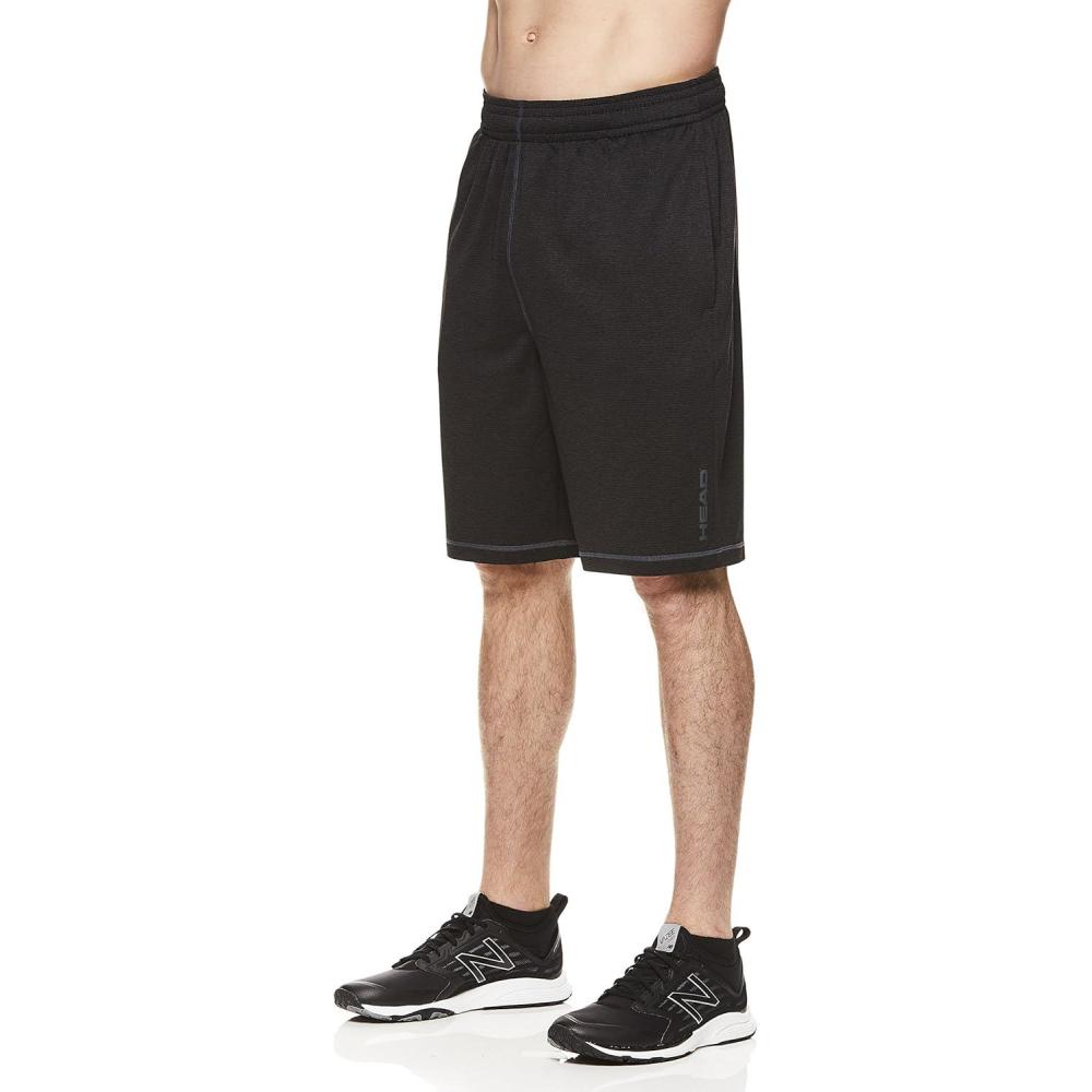imageHead Mens Head Mens Striped Vault Short Standard Fit Lightweight 9 InseamBlack Heather