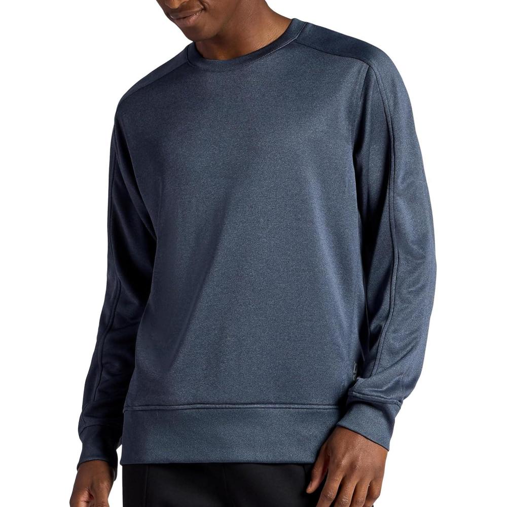 imageHead Mens Heat French Terry Crewneck Long Sleeve Top Standard Fit Midweight MaterialCool Grey Heather