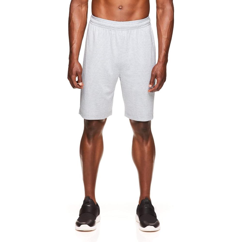 imageHead Mens Quality Jacquard Short Standard Fit 9 Inseam Lightweight and BreathableSleet Heather