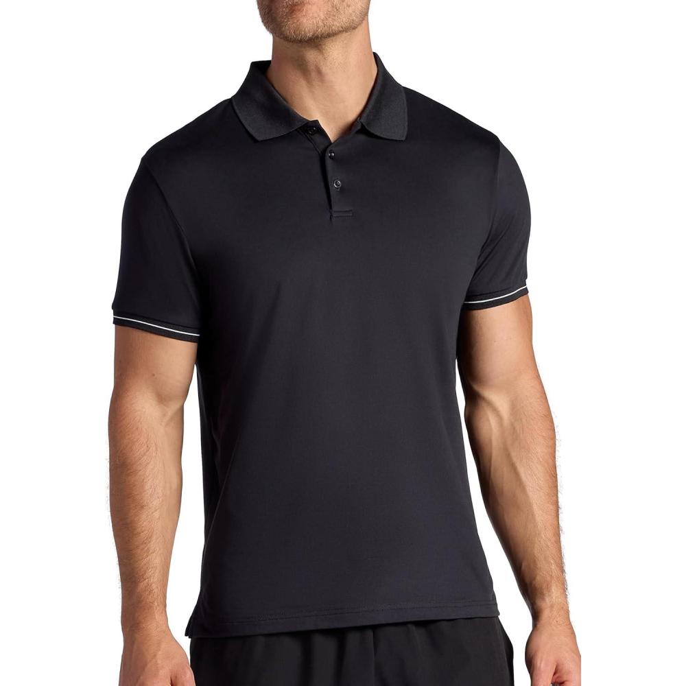 imageHead Mens Rally Polo Shirt Standard Fit Stretch Midweight MaterialBlack