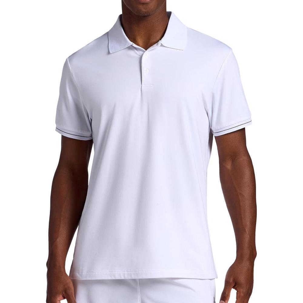 imageHead Mens Rally Polo Shirt Standard Fit Stretch Midweight MaterialStark White