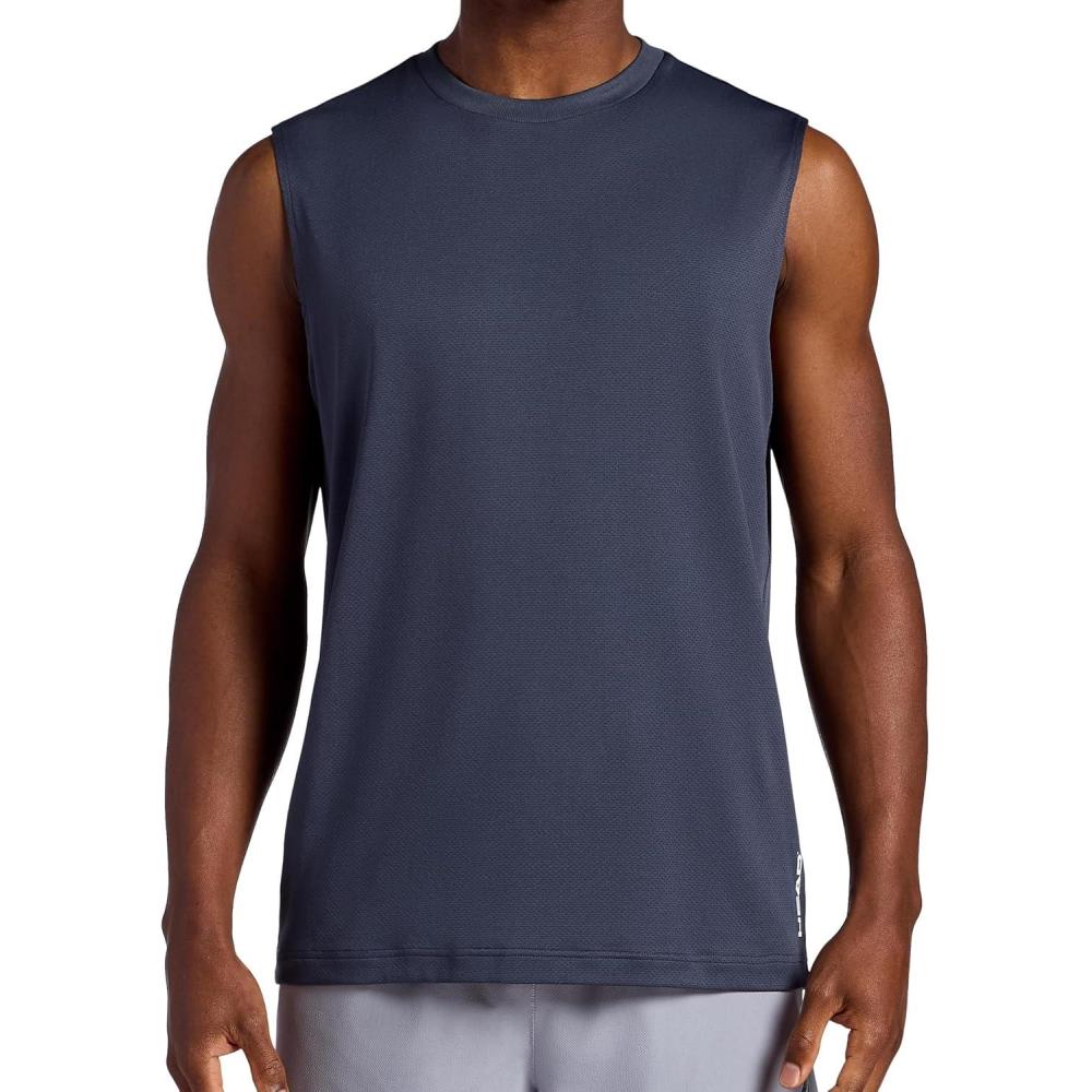 imageHead Mens Sideline Sleeveless Crewneck Tank Top Standard Fit Stretch Lightweight MaterialCool Grey
