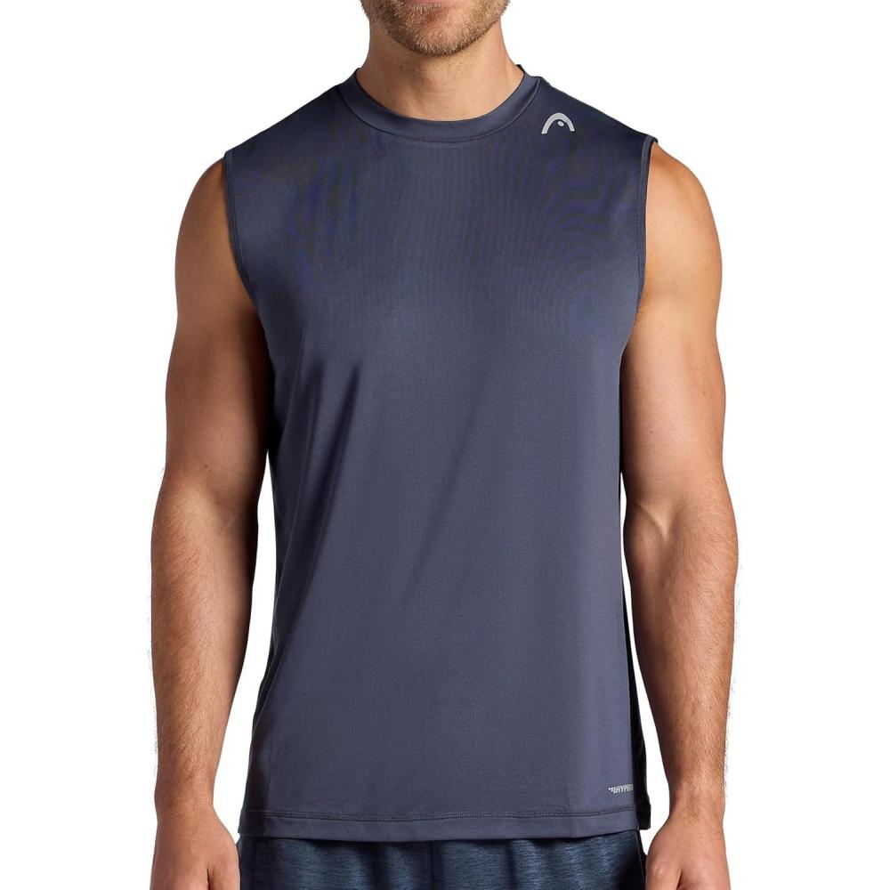 imageHead Mens The BackCourt Hypertek Performance TopCool Grey