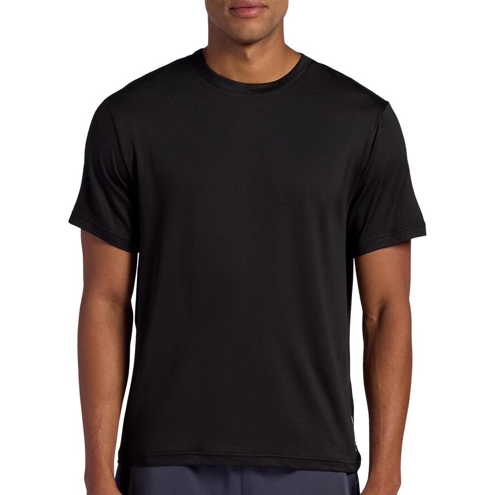imageHead Mens Top Fit Short Sleeve Crewneck TShirt Standard Fit Stretch Lightweight MaterialBlack