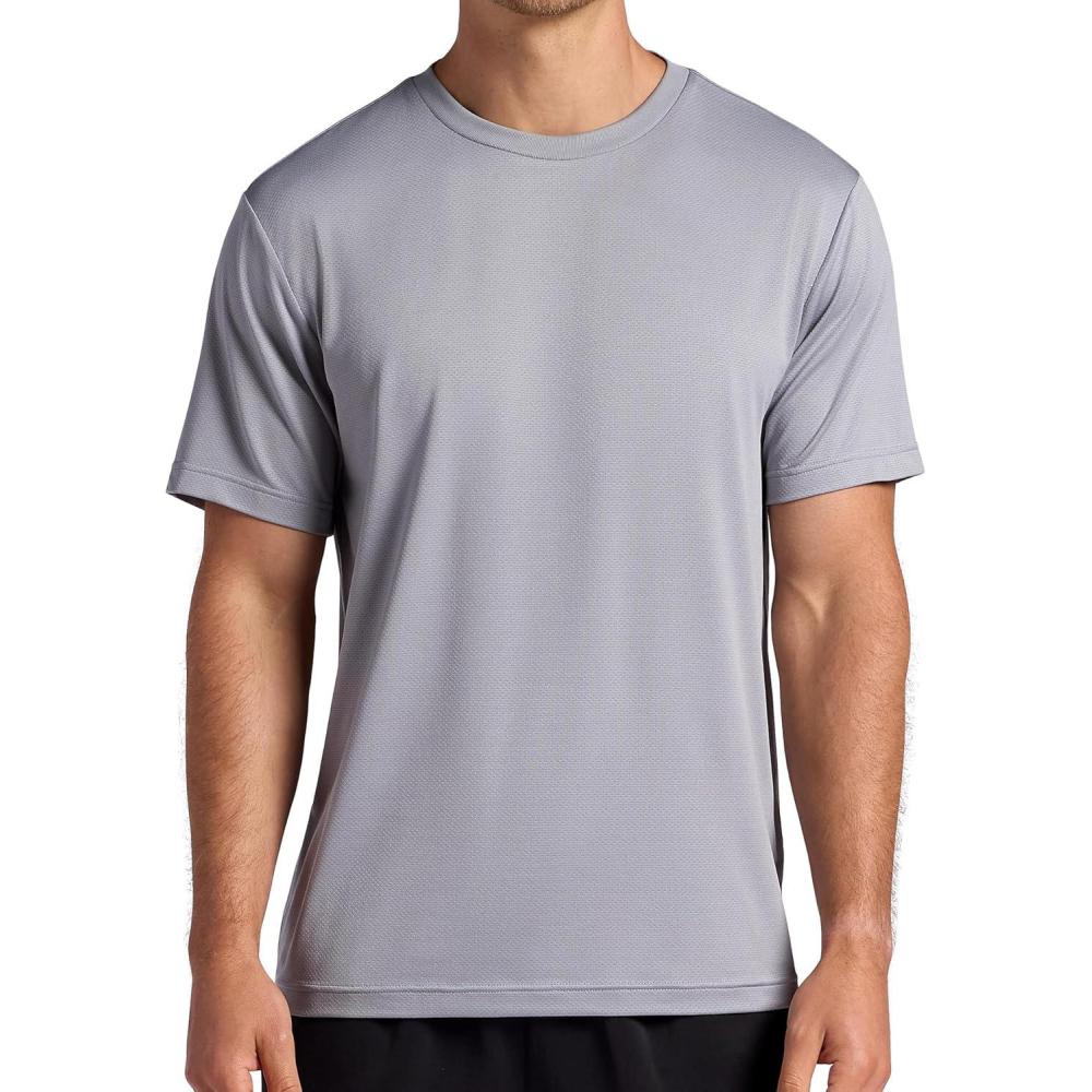 imageHead Mens Top Fit Short Sleeve Crewneck TShirt Standard Fit Stretch Lightweight MaterialSleet
