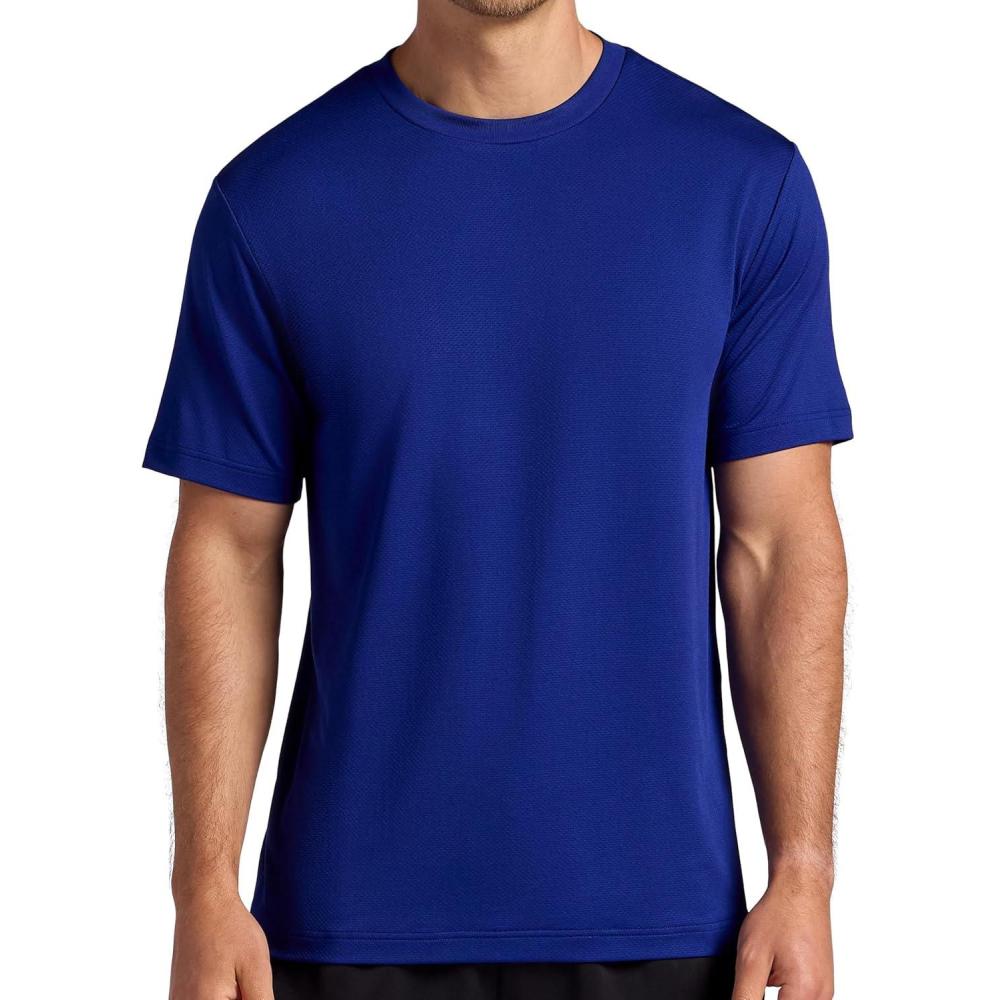 imageHead Mens Top Fit Short Sleeve Crewneck TShirt Standard Fit Stretch Lightweight MaterialStreak