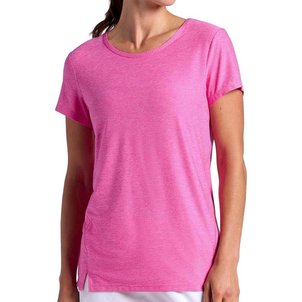 imageHead Womens Teammate Crewneck TShirt Slim Fit Lightweight and Breathable MaterialProud Pink Heather