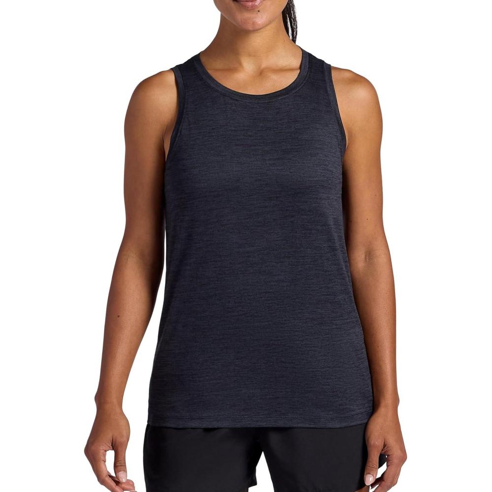 imageHead Womens Victory Marled Tank Top Relaxed Fit Stretch Lightweight MaterialBlack Heather