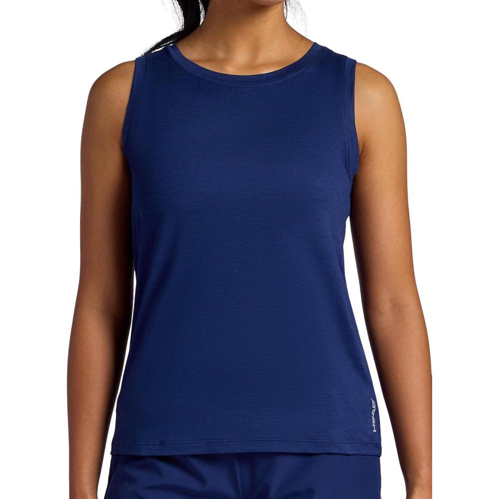 imageHead Womens Victory Marled Tank Top Relaxed Fit Stretch Lightweight MaterialMedieval Blue Heather