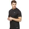 HEAD Men’s Crewneck Gym Training & Workout T-Shirt – Short Sleeve Activewear Top(Black Heather)