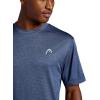HEAD Men’s Crewneck Gym Training & Workout T-Shirt – Short Sleeve Activewear Top(Navy Blue)