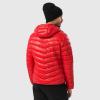HEAD Men’s Daxton Lightweight Down Jacket – Packable Ripstop, Ultra-Light Warmth, Regular Fit(Red)