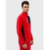 HEAD Men’s Martin Full Zip Midlayer – Power Stretch®, Quick-Dry Performance, Regular Fit(Red Black)