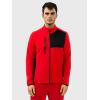 HEAD Men’s Martin Full Zip Midlayer – Power Stretch®, Quick-Dry Performance, Regular Fit(Red Black)