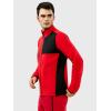 HEAD Men’s Martin Full Zip Midlayer – Power Stretch®, Quick-Dry Performance, Regular Fit(Red Black)