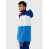 HEAD Men’s Neo Insulated Ski Jacket – Waterproof, Stretch Fabric, Detachable Hood & Snow Gaiter(White  French Blue)