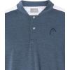HEAD Men’s Performance Tech Polo Shirt – Moisture Wicking Athletic Polo with Breathable Mesh Panels and Stretch Comfort(Navy)