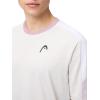 HEAD Men’s Play Tech T-Shirt – Lightweight Moisture-Wicking Athletic Tennis Shirt(White)