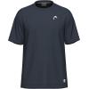 HEAD Men’s Slice T-Shirt – Lightweight Moisture-Wicking Athletic Tennis Shirt with Breathable Mesh Panels(Navy)