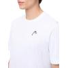 HEAD Men’s Slice T-Shirt – Lightweight Moisture-Wicking Athletic Tennis Shirt with Breathable Mesh Panels(White)