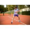 HEAD Men’s Slice T-Shirt – Lightweight Moisture-Wicking Athletic Tennis Shirt with Breathable Mesh Panels(White Purple)