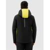 HEAD Men’s Supershape Insulated Ski Jacket – Waterproof, Stretch Fabric, Detachable Hood & Snow Gaiter(Black  Luminous Yellow)