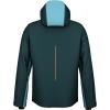 HEAD Men’s Supershape Insulated Ski Jacket – Waterproof, Stretch Fabric, Detachable Hood & Snow Gaiter(Dark Teal  Sky Blue)