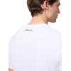 HEAD Men’s Vision T-Shirt – Cotton Blend Performance Tee with Moisture-Wicking Fabric and Modern Graphic Print(White Purple)