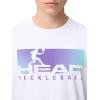 HEAD Men’s Vision T-Shirt – Cotton Blend Performance Tee with Moisture-Wicking Fabric and Modern Graphic Print(White Purple)