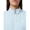 HEAD Women’s Breaker Jacket – Lightweight Stretch Performance Zip Jacket with Water-Repellent Ripstop Fabric(Light Blue)