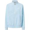 HEAD Women’s Breaker Jacket – Lightweight Stretch Performance Zip Jacket with Water-Repellent Ripstop Fabric(Light Blue)