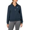 HEAD Women’s Breaker Jacket – Lightweight Stretch Performance Zip Jacket with Water-Repellent Ripstop Fabric(Navy)
