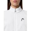 HEAD Women’s Breaker Jacket – Lightweight Stretch Performance Zip Jacket with Water-Repellent Ripstop Fabric(White)