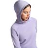 HEAD Women’s Cowl Hooded Raglan Sweatshirt, Slim Fit, Soft Heavyweight Faux Fur Polyester Fleece(Heirloom Lilac)