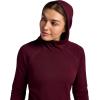 HEAD Women’s Cowl Hooded Raglan Sweatshirt, Slim Fit, Soft Heavyweight Faux Fur Polyester Fleece(Port Royale)