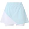 HEAD Women’s Dynamic Performance Skort – Moisture-Wicking Stretch Athletic Skirt with Built-in Shorts & High-Waist Comfort(Light Blue White)