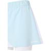 HEAD Women’s Dynamic Performance Skort – Moisture-Wicking Stretch Athletic Skirt with Built-in Shorts & High-Waist Comfort(Light Blue White)