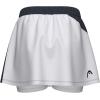 HEAD Women’s Dynamic Performance Skort – Moisture-Wicking Stretch Athletic Skirt with Built-in Shorts & High-Waist Comfort(Navy White)