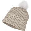 HEAD Women’s Julia Beanie – Merino Blend Knit Hat with Faux Fur Pom, Fleece Lined, Winter Après Ski(Blue)
