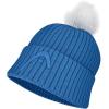 HEAD Women’s Julia Beanie – Merino Blend Knit Hat with Faux Fur Pom, Fleece Lined, Winter Après Ski(Cream)