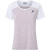 HEAD Women’s Play Tech T-Shirt – Sporty Performance Tennis Top with Breathable Mesh Panels(Dusty Lilac)