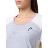 HEAD Women’s Play Tech T-Shirt – Sporty Performance Tennis Top with Breathable Mesh Panels(Slate)