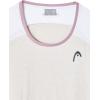 HEAD Women’s Play Tech T-Shirt – Sporty Performance Tennis Top with Breathable Mesh Panels(White)