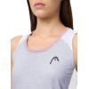 HEAD Women’s Play Tech Tank Top – Sporty Performance Tennis Tank with Breathable Mesh Panels(Slate)