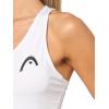 HEAD Women’s Pro Performance Tennis Dress – Moisture Wicking Stretch Athletic Dress with Built-in Shorts(White/Apricot)