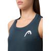 HEAD Women’s Pro Sleeveless Performance Tank Top – Moisture Wicking Tennis Training Top with Breathable Body Mapping(Navy)