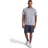 Head Men’s Anchor Short, Standard Fit, Lightweight, Performance Interlock Stretch with Heathered Texture(Black)
