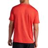 Head Men’s Apexnext Crewneck T-Shirt, Standard Fit, Midweight Stretch Flex Motion Performance Material(Poppy Red Heather)