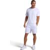 Head Men’s Blaze Performance Short, Standard Fit, 7” Inseam, Stretch Midweight Material(Stark White)