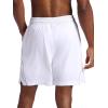 Head Men’s Crosscourt Short, Standard Fit, 7” Inseam, Stretch Lightweight Material, Moisture-Wicking(Stark White)